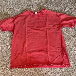 Old Navy oversized washed vintage tee 100% cotton size 8